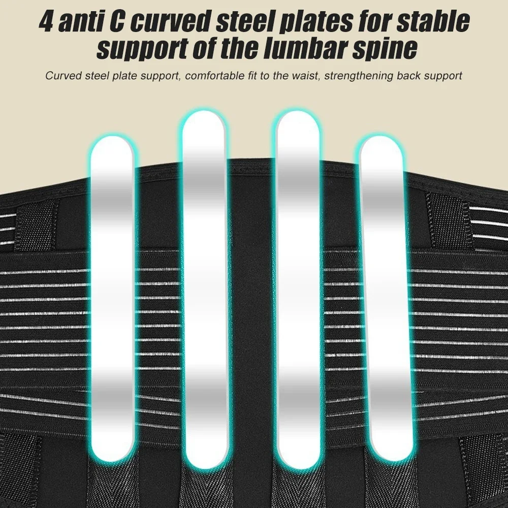1PCS Heating Magnetic Therapy Back Brace Support Belt for Men Women, for Sciatica, Herniated Disc, Scoliosis Back Pain Relief