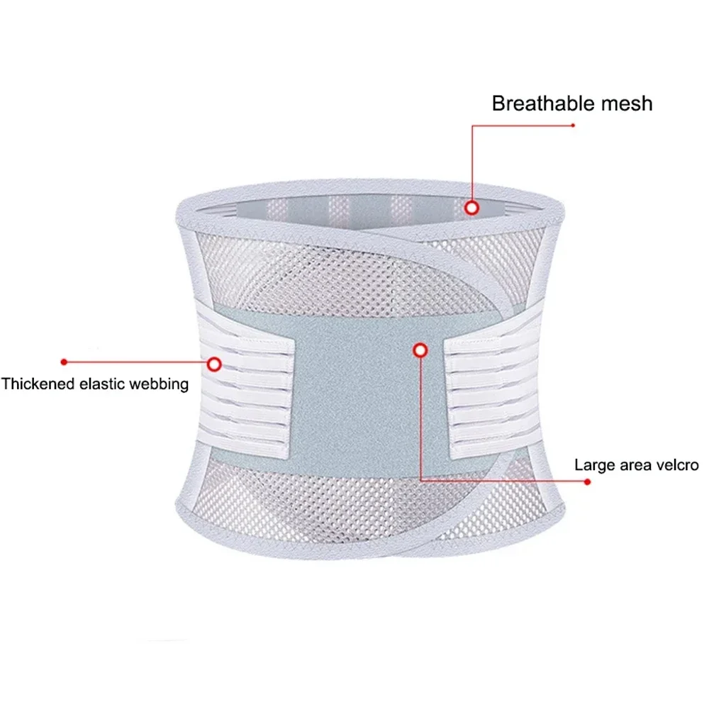 Back Brace for Lower Back Pain Relief with 5 Stays & Dual Adjustable Straps, Breathable Anti-Skid Lumbar Support for Men Women