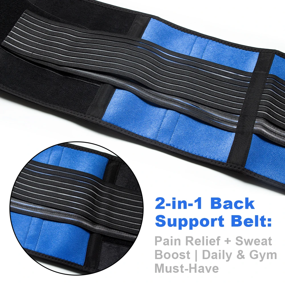 1PC Back Brace Support Belt - Lumbar Support Back Brace for Back Pain - \Adjustable Neoprene Double Pull Waist Belt for Sciatica