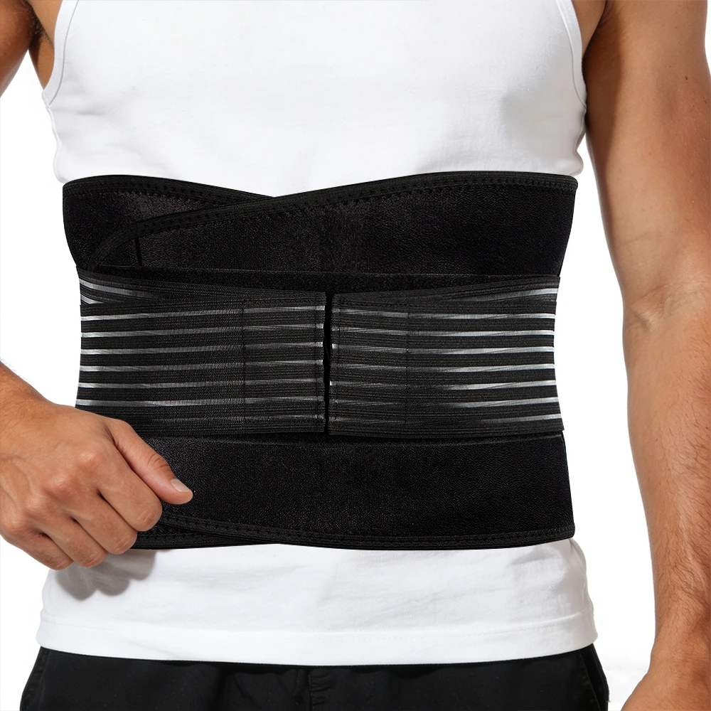 1PC Back Brace Support Belt - Lumbar Support Back Brace for Back Pain - \Adjustable Neoprene Double Pull Waist Belt for Sciatica