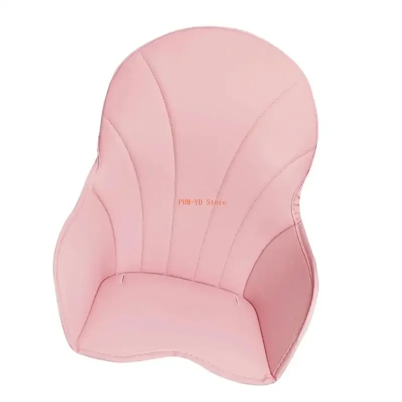 28TD Baby Dining Chair Protector Cover PU Leather Cushion for Highchairs Easy Cleaning and Convenient Installation