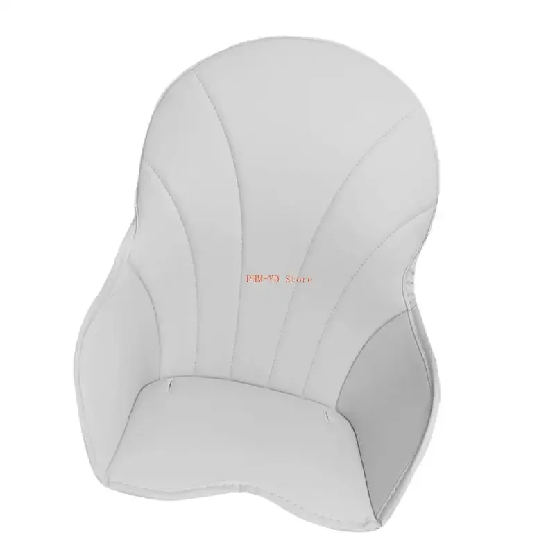 28TD Baby Dining Chair Protector Cover PU Leather Cushion for Highchairs Easy Cleaning and Convenient Installation