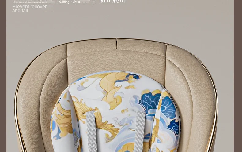 Multifunction Children Dining Chair Adjustable 2-in-1 Smooth Cardan Wheel Foldable Toddler Reclining Chair Highchair for Baby