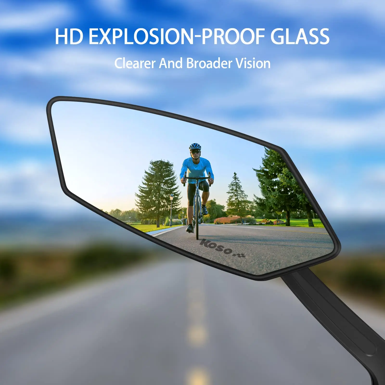 Bicycle Rearview Bike Adjustable 360° Rotate Wide Angle Mirror Road Bike Handlebar Rear View Mirrors Bicycle Accessories