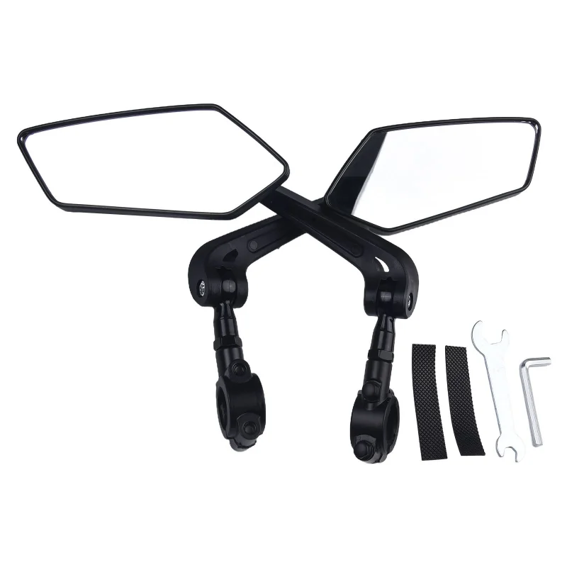 Bicycle Rear View Mirror Bike Handlebar Reflector 360° Rotatable Wide Range Back Sight MTB Mountain Road Riding Safety Rearview