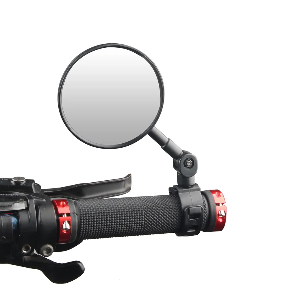 Universal Bike Rearview Mirror Wide Angle Convex Rotating for Electric Bicycle Mountain Bike Safety