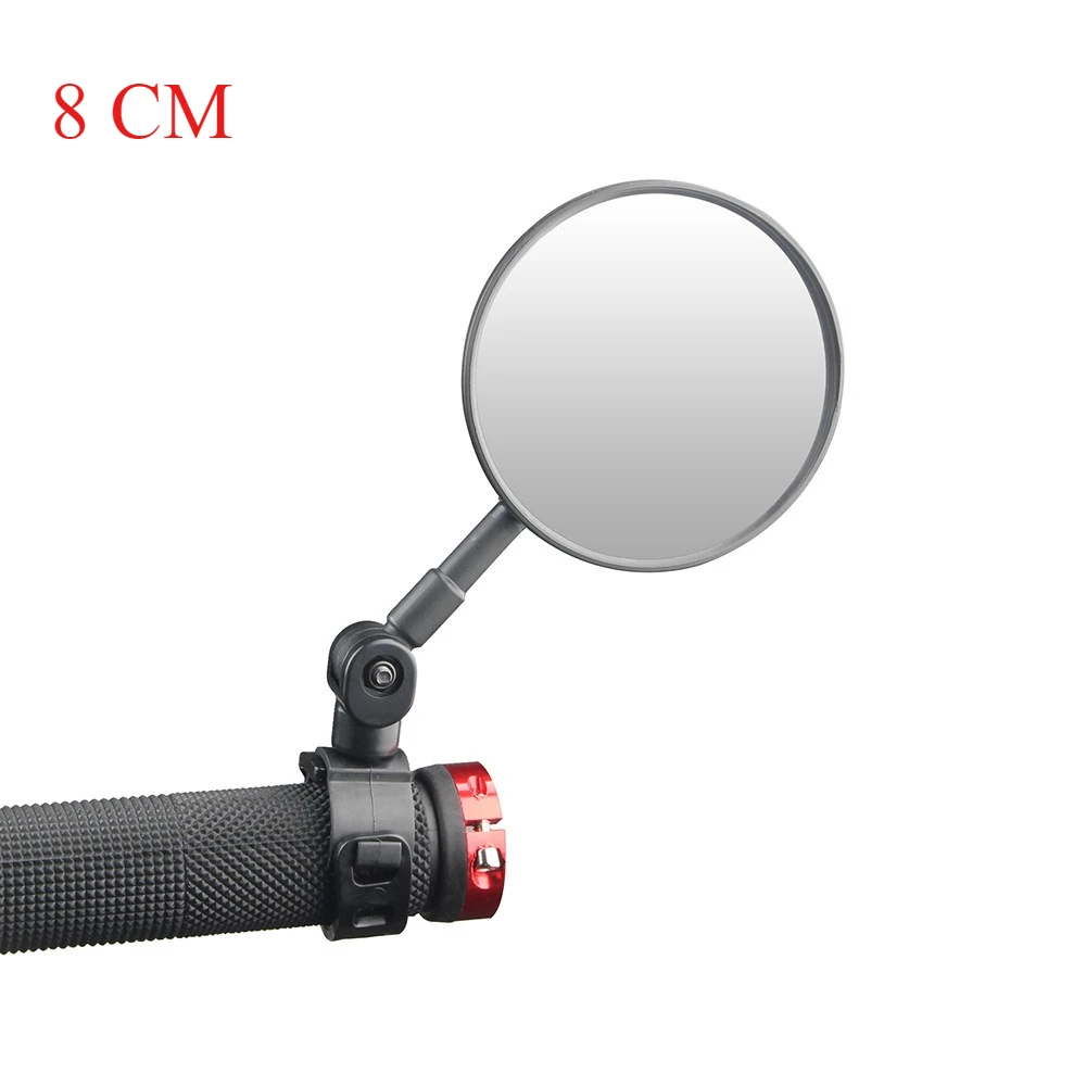 Universal Bike Rearview Mirror Wide Angle Convex Rotating for Electric Bicycle Mountain Bike Safety