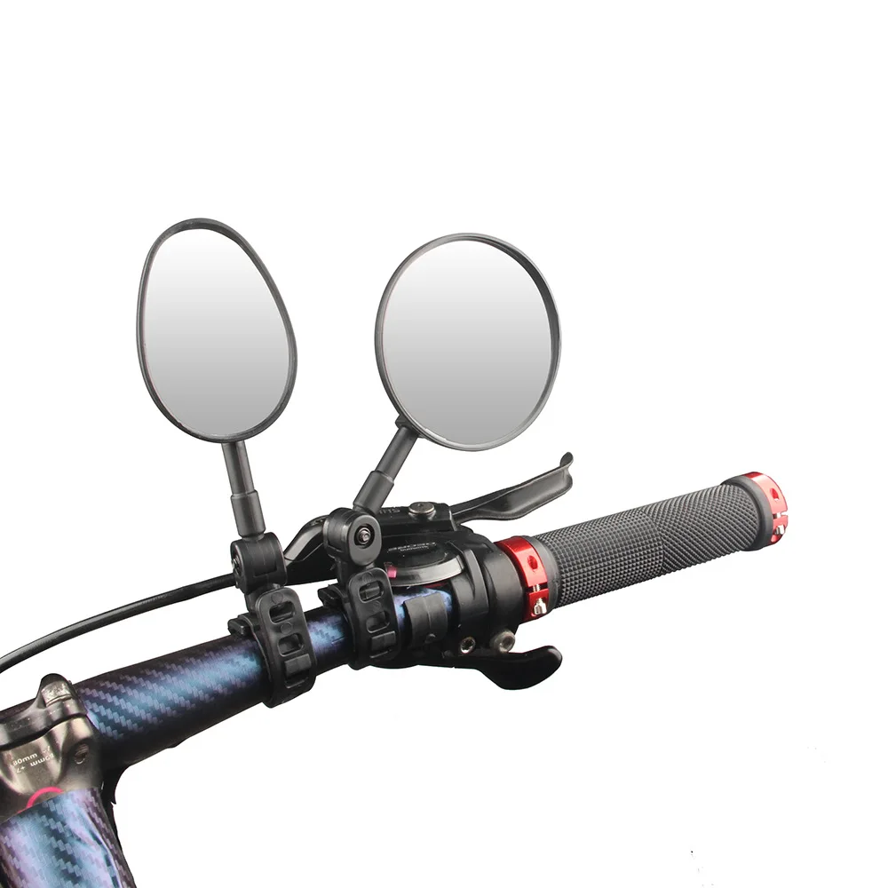 Universal Bike Rearview Mirror Wide Angle Convex Rotating for Electric Bicycle Mountain Bike Safety