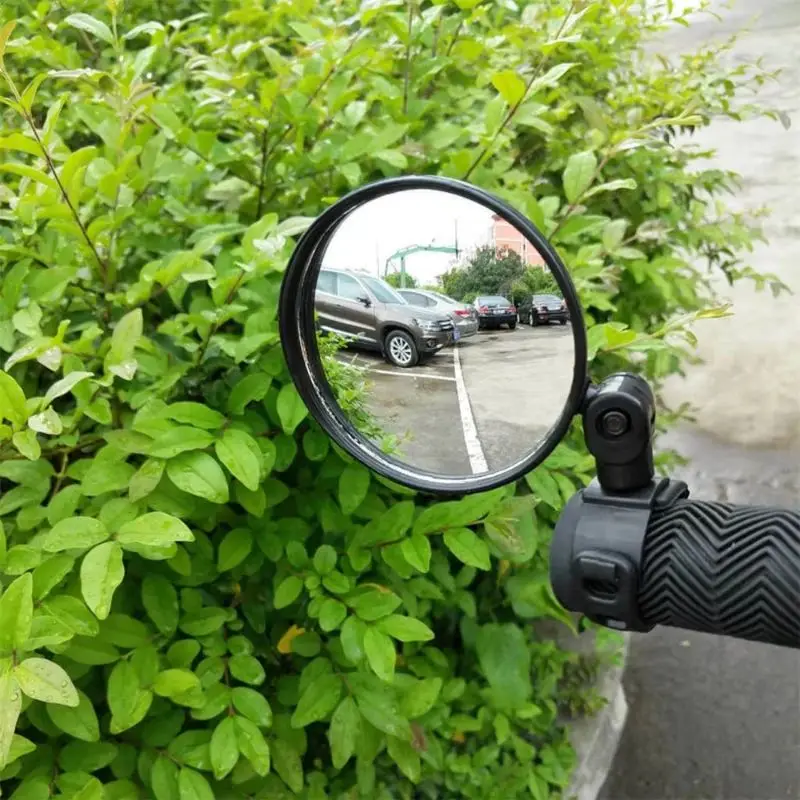 2/1pcs Universal Handle Bike Rear Mirrors 360 Degree Rotation Bicycle Riding Rearview Mirrors for Mountain Bike Electric Scooter