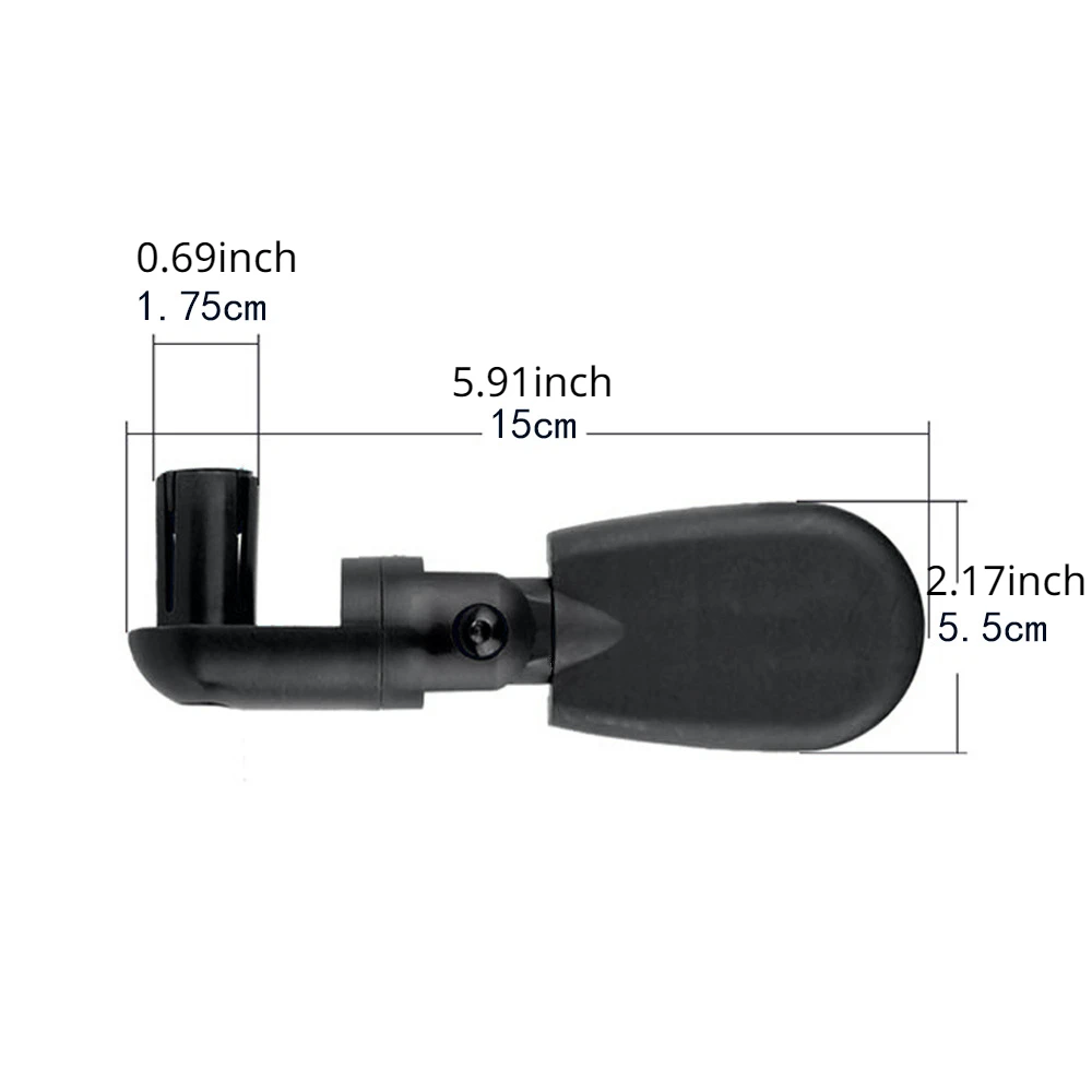 2Pcs/Pack Bike Rearview Mirror Wide Angle Rotating Handlebar Mount for Road Mountain Bicycle Accessories Cycling Safety
