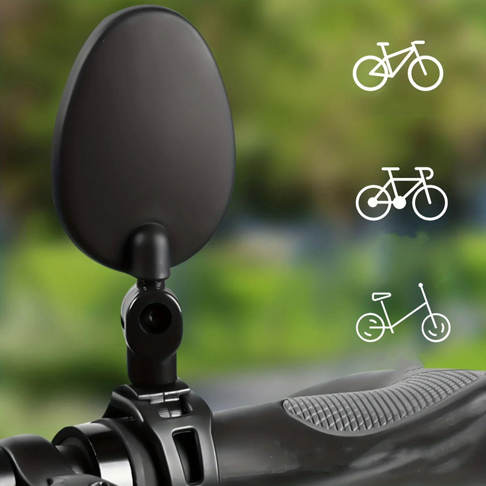 1/2PC Bike Mirror 360 Degree Adjustable Rotatable Handlebar Mirror Wide Bycicle Accessories Cycling Rear View Mirror Accesorios