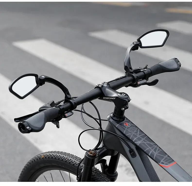 Stainless Steel HD Lens Bike Rear VIew Mirror 360° Rotatable MTB Rear Mirror Widen Big View Road Bicycle Mirror Bike Accessories