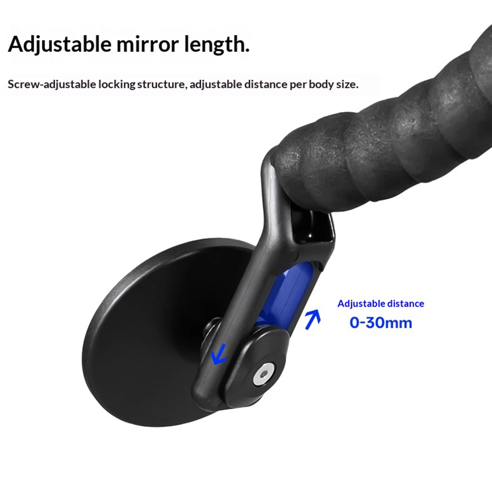 360° Adjustable Handlebar Plug Rearview Mirror Rotatable Bicycle Rearview Mirror Handlebar End Wide-Angle Mirrors Bike Accessory
