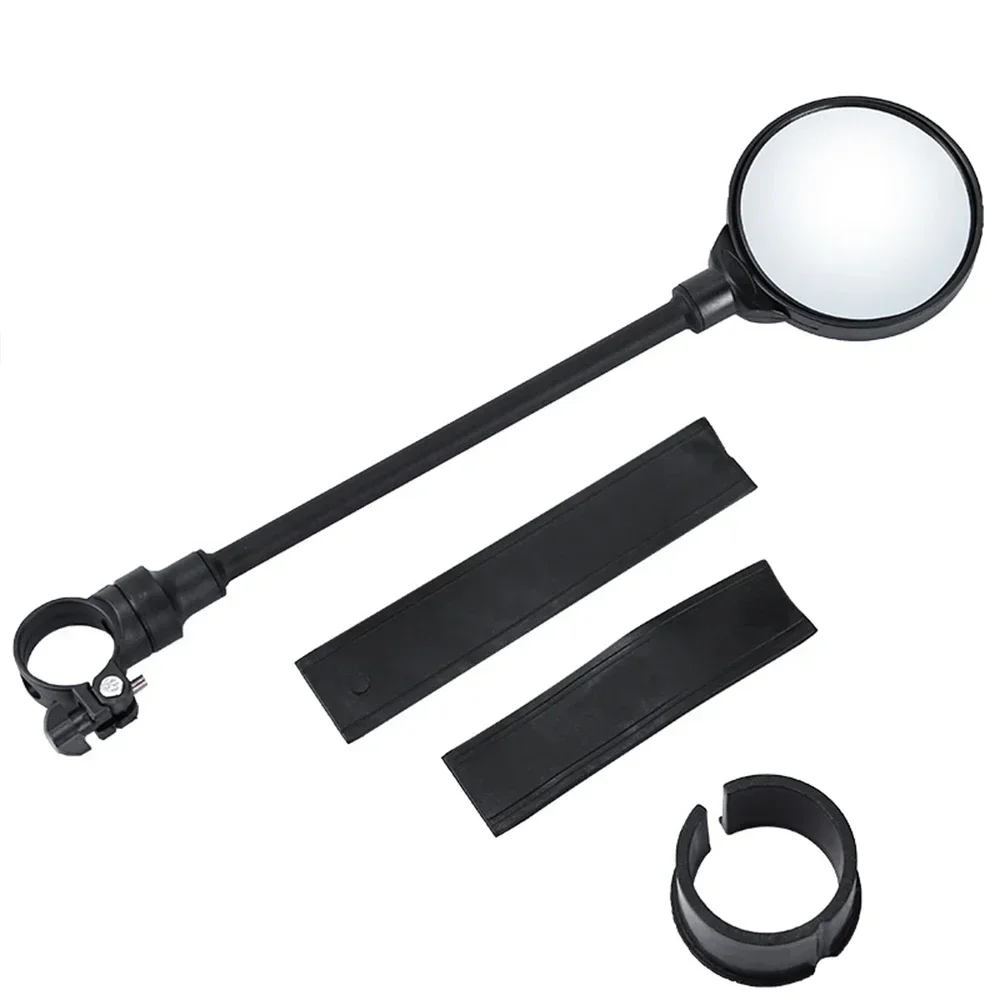 Bicycle Rearview Handlebar Mirrors 360 Rotatable for Mountain Road Bike Motorcycle Bendable Hose Adjustable Rearview Mirror