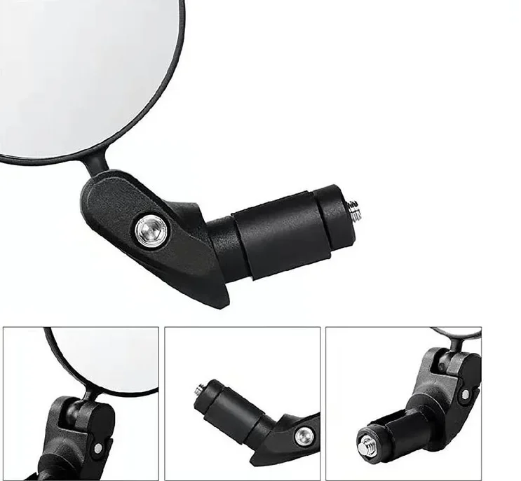 1-6PCS Universal Bicycle Rearview Mirror Adjustable Rotate Wide-Angle Cycling Handlebar Rear View for MTB Road Bike Accessories