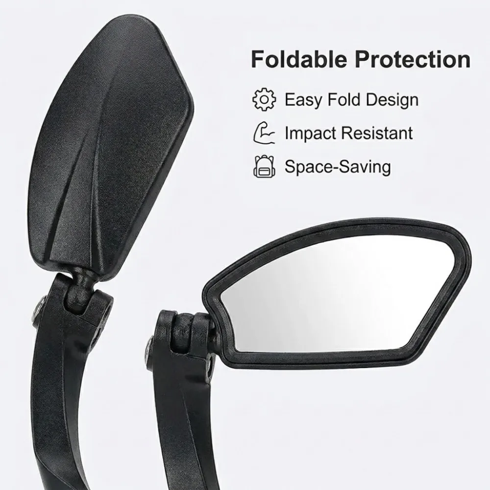 Bicycle Rearview Mirror Wide Range Adjustable Angle Reflector Scooter Bicycle Rearview Mirror Bicycle Handlebar Mirror