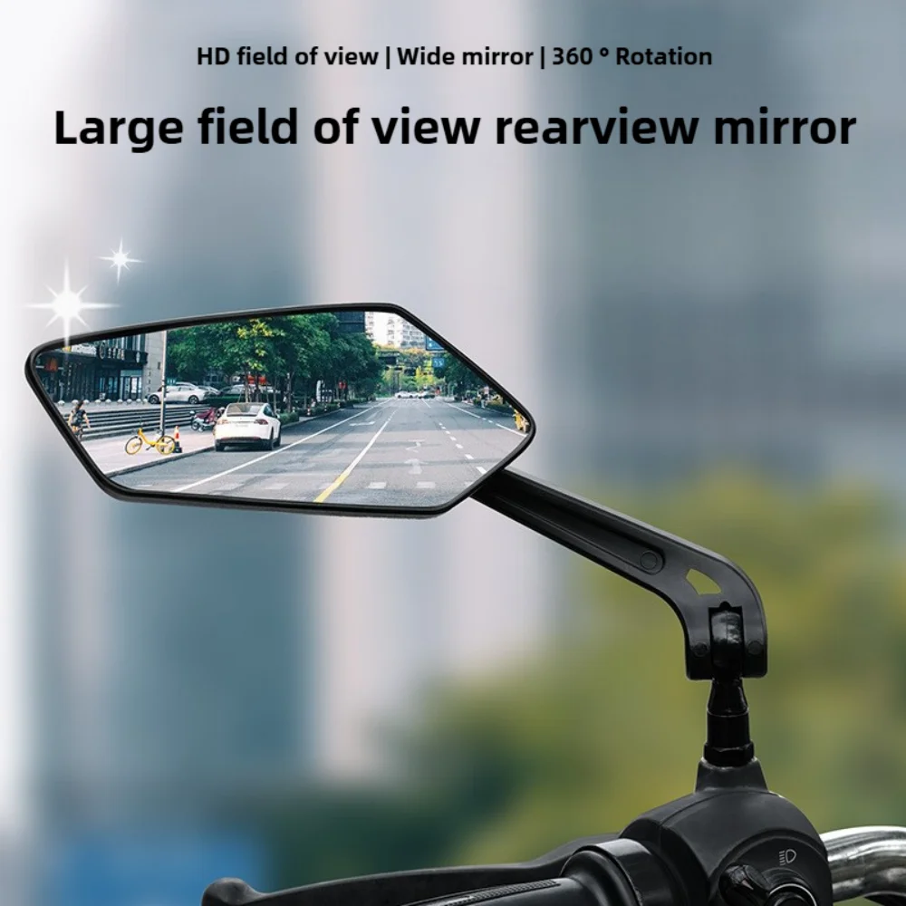 Tolex Bicycle Rearview Mirrors Adjustable 360° Rotate MTB Road Bike Handlebar RearView Mirrors Bicycle Accessories