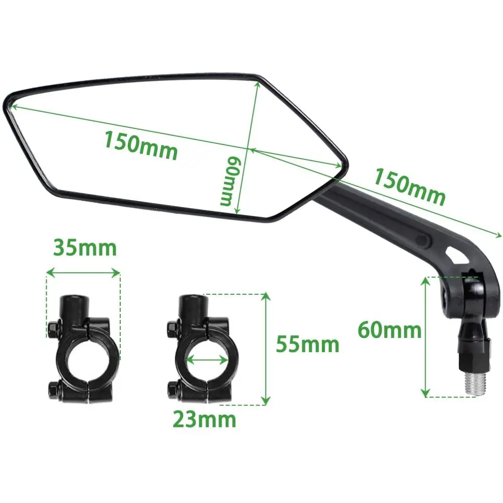 Tolex Bicycle Rearview Mirrors Adjustable 360° Rotate MTB Road Bike Handlebar RearView Mirrors Bicycle Accessories