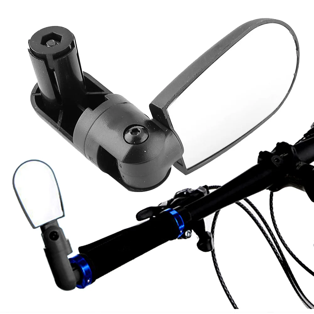 Bicycle Mirrors Adjustable Rotation MTB Bike Cycling Rear View Mirrors for Outdoor Cycling Wide-Angle Handlebar Rearview Mirror