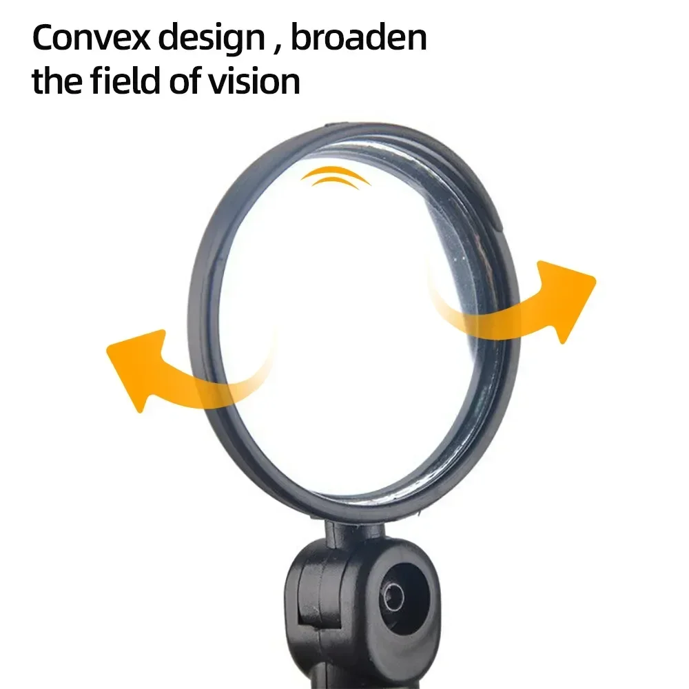 1-4pcs Bicycle Rearview Mirror Adjustable Rotate Wide-Angle Cycling Handlebar Rear View Mirrors for MTB Road Bike Accessories