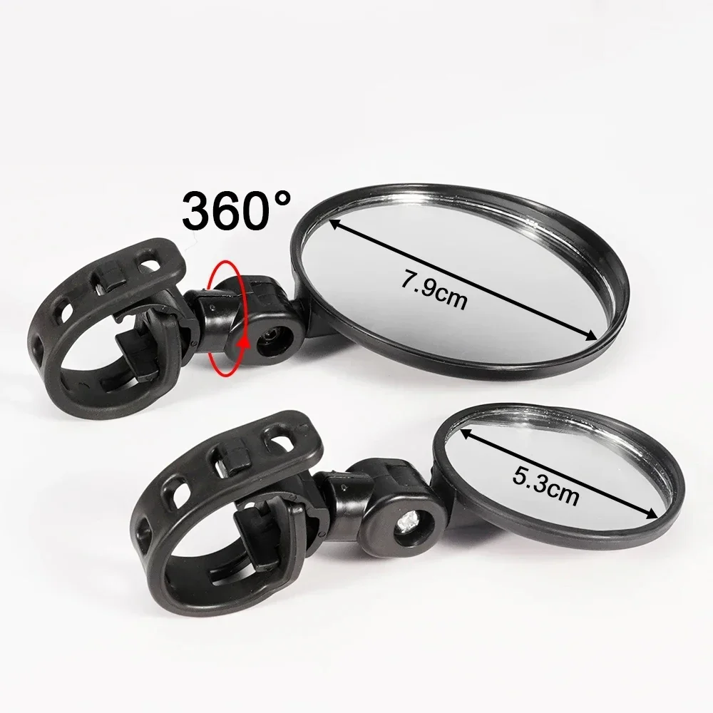 1-4pcs Bicycle Rearview Mirror Adjustable Rotate Wide-Angle Cycling Handlebar Rear View Mirrors for MTB Road Bike Accessories