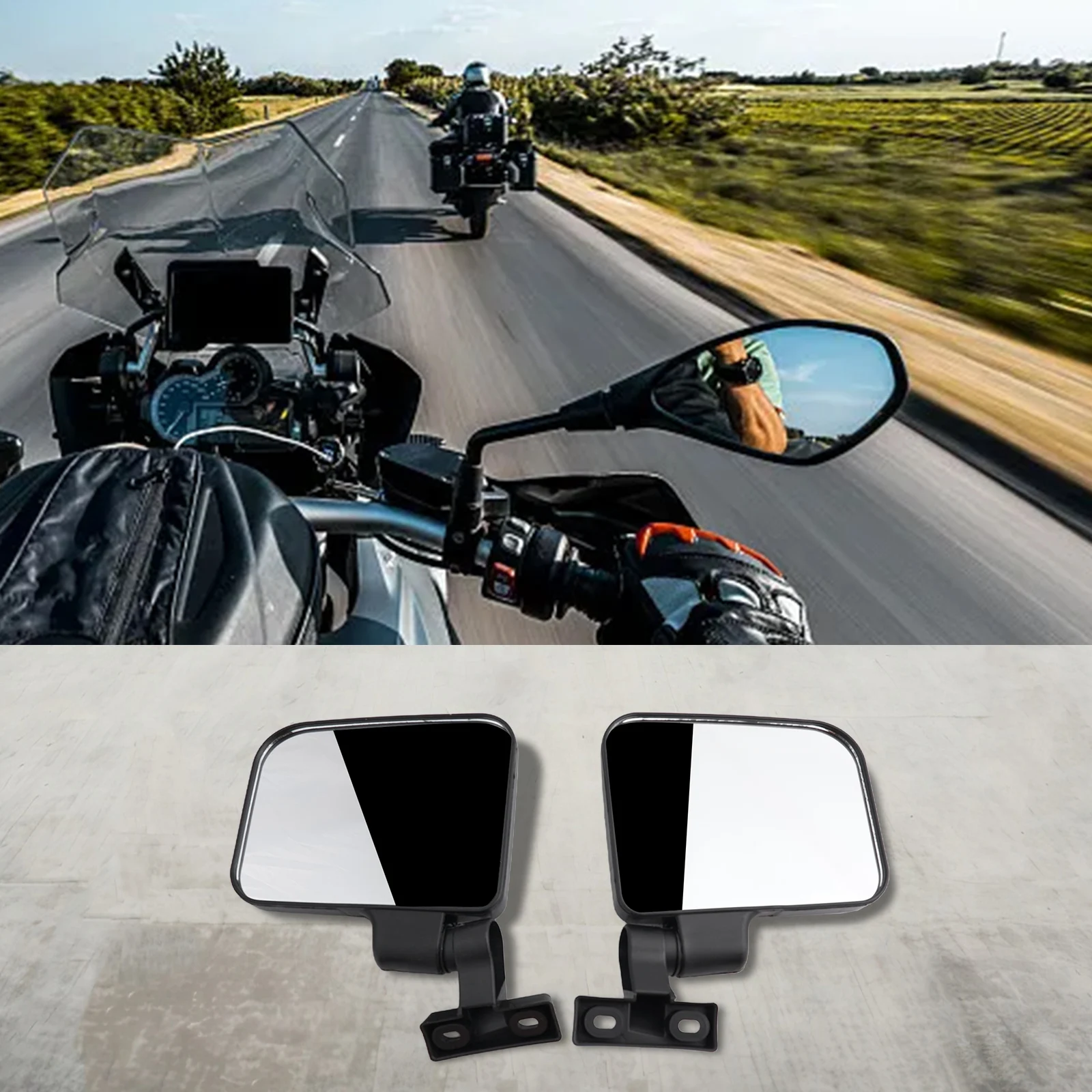 2pcs Left Right Electric Tricycle Mirror Closed For 360 Rotated Adjust Rearview Mirror For Jin Peng High Definition Ebike Mirror
