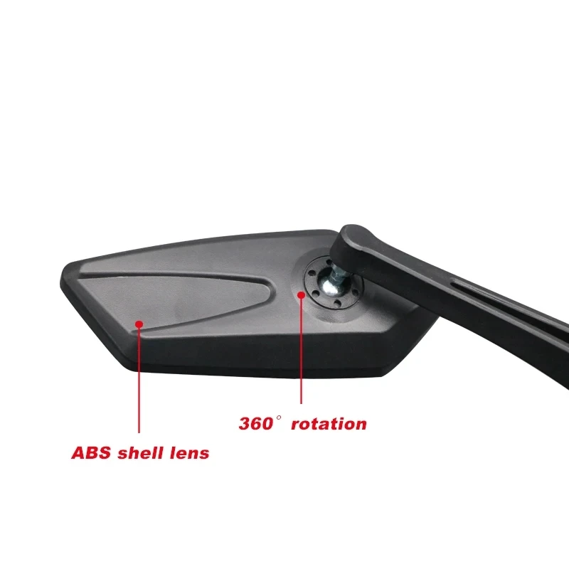 RIDERACE Bicycle Rear View Mirror Clear Bike Wide Range Back Sight Rearview Reflector Adjustable Handlebar Left Right Mirror