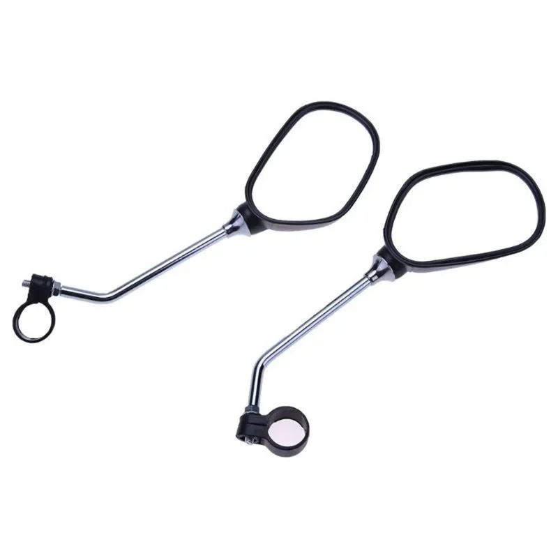 2pcs Bicycle Rearview Mirror Reflector Angle Adjustable Left Right Mirrors Outdoor Safety Riding Bicycle Handle Rearview Mirror