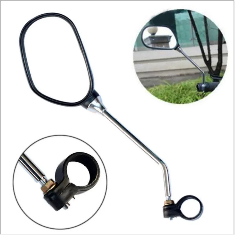 2pcs Bicycle Rearview Mirror Reflector Angle Adjustable Left Right Mirrors Outdoor Safety Riding Bicycle Handle Rearview Mirror