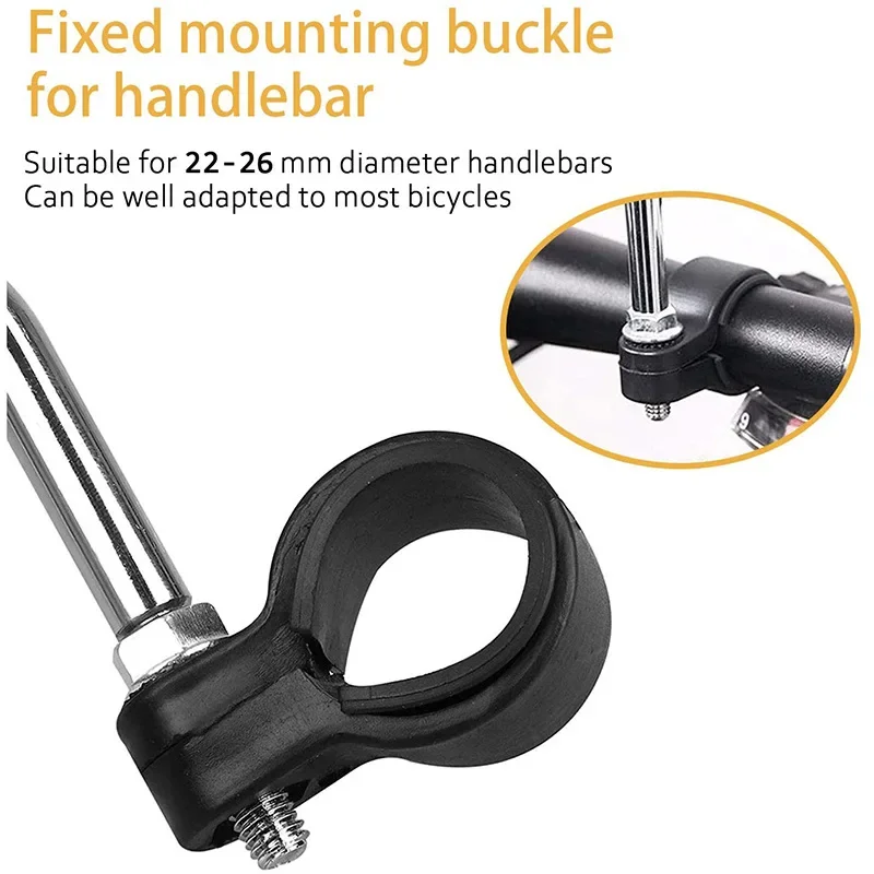 2pcs Bicycle Rearview Mirror Reflector Angle Adjustable Left Right Mirrors Outdoor Safety Riding Bicycle Handle Rearview Mirror