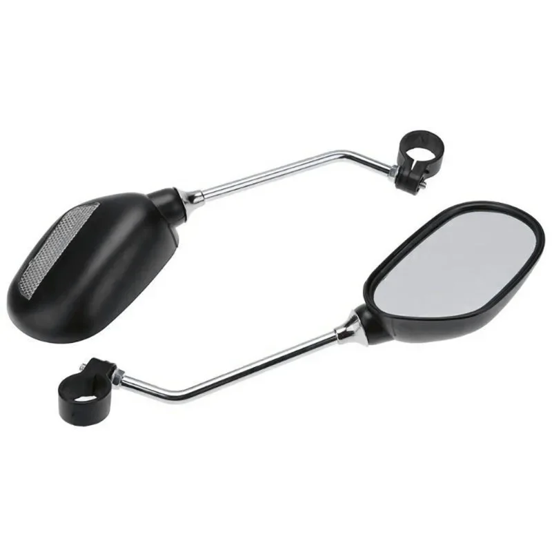 2pcs Bicycle Rearview Mirror Reflector Angle Adjustable Left Right Mirrors Outdoor Safety Riding Bicycle Handle Rearview Mirror