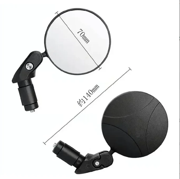 1-6PCS Universal Bicycle Rearview Mirror Adjustable Rotate Wide-Angle Cycling Handlebar Rear View for MTB Road Bike Accessories