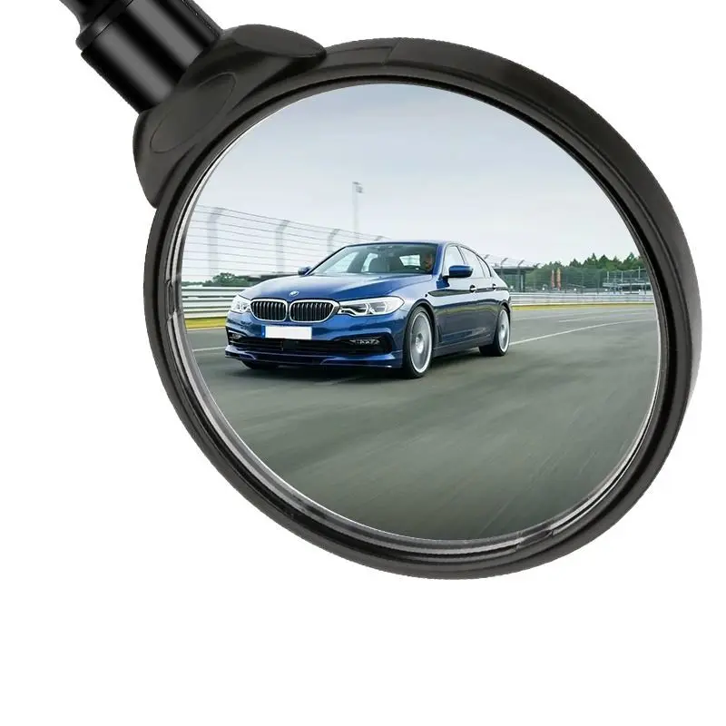 Wide Angle Bike Mirror 360 Rotatable Rearview Mirror for Bicycle Handlebar Thickened Aluminum Tube Anti Shock Convex Mirror