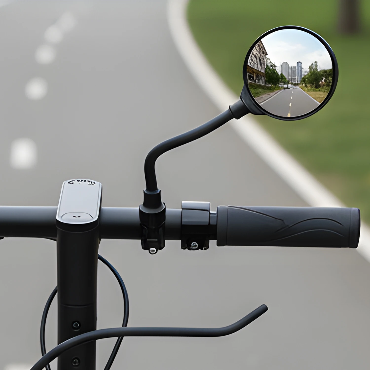 Wide Angle Bike Mirror 360 Rotatable Rearview Mirror for Bicycle Handlebar Thickened Aluminum Tube Anti Shock Convex Mirror