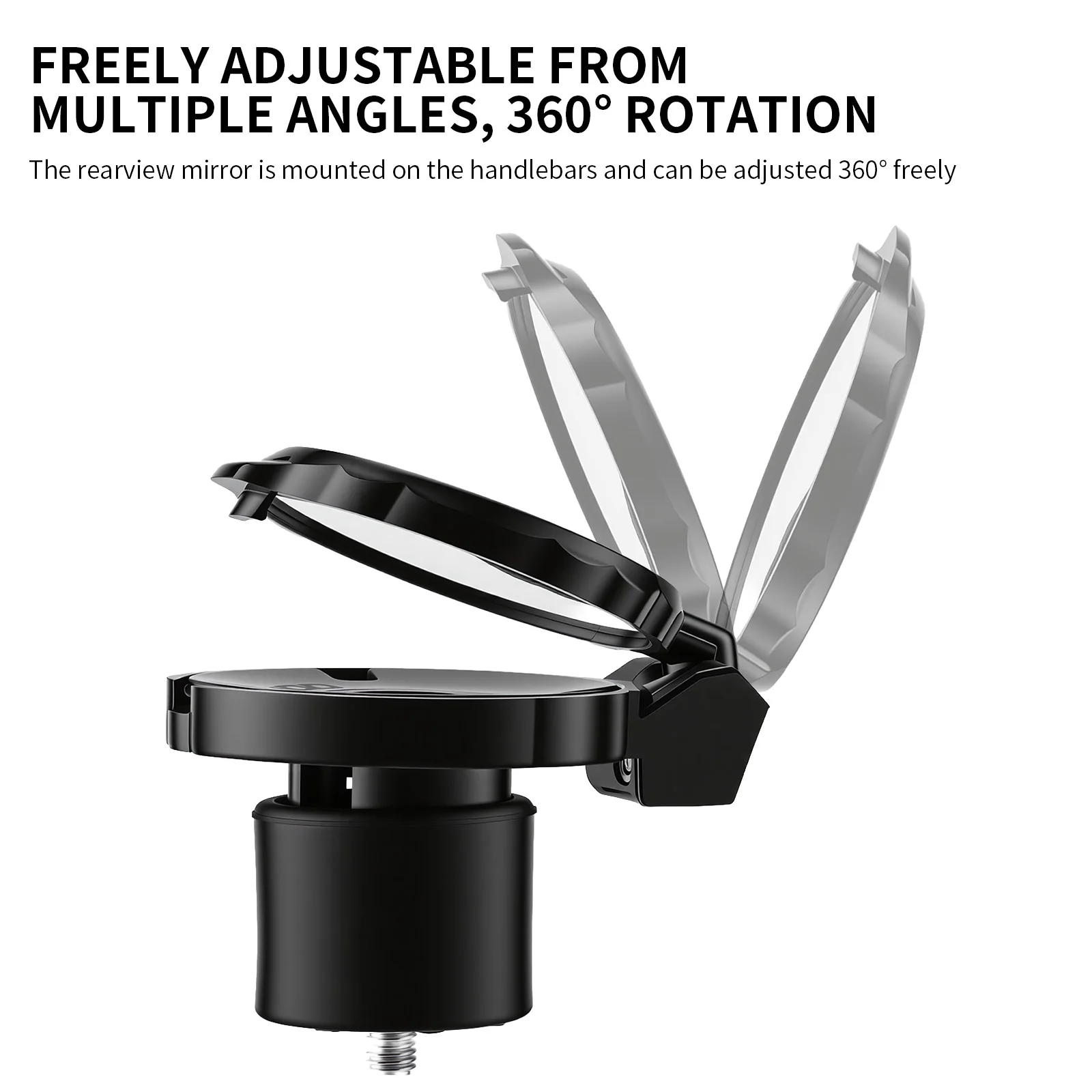 Bicycle Mini Handlebar Rearview Mirror Adjustable Rotate Clear Cycling Convex View Mirrors for MTB Road Bike Accessories