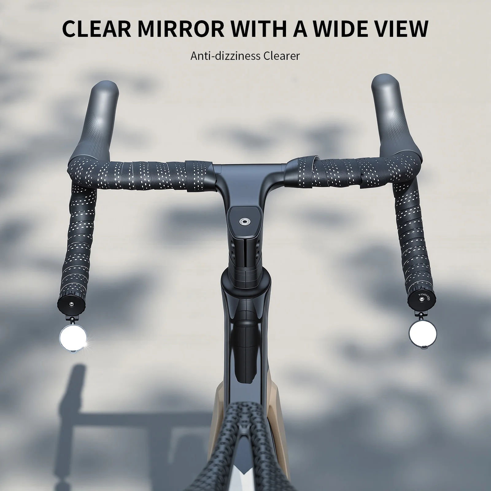 Bicycle Mini Handlebar Rearview Mirror Adjustable Rotate Clear Cycling Convex View Mirrors for MTB Road Bike Accessories