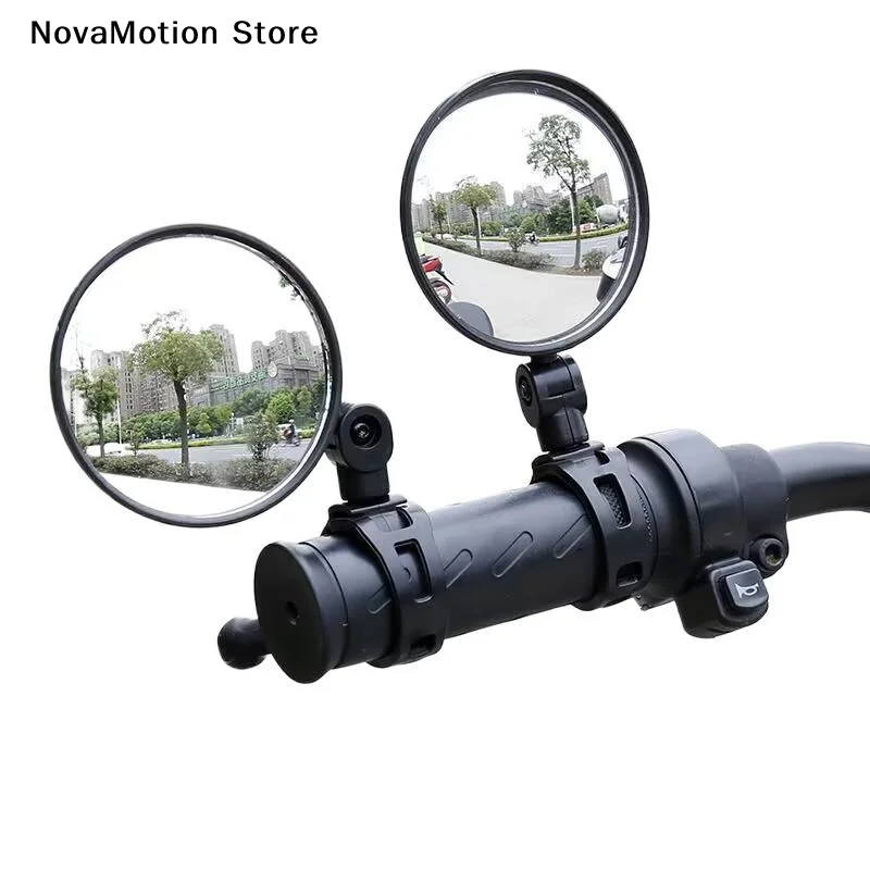 [NM]Bicycle Rearview Mirror Set,360 ° Rotatable,with Left And Right Adjustment Mounting,Suitable For Cycling And Outdoor Sports