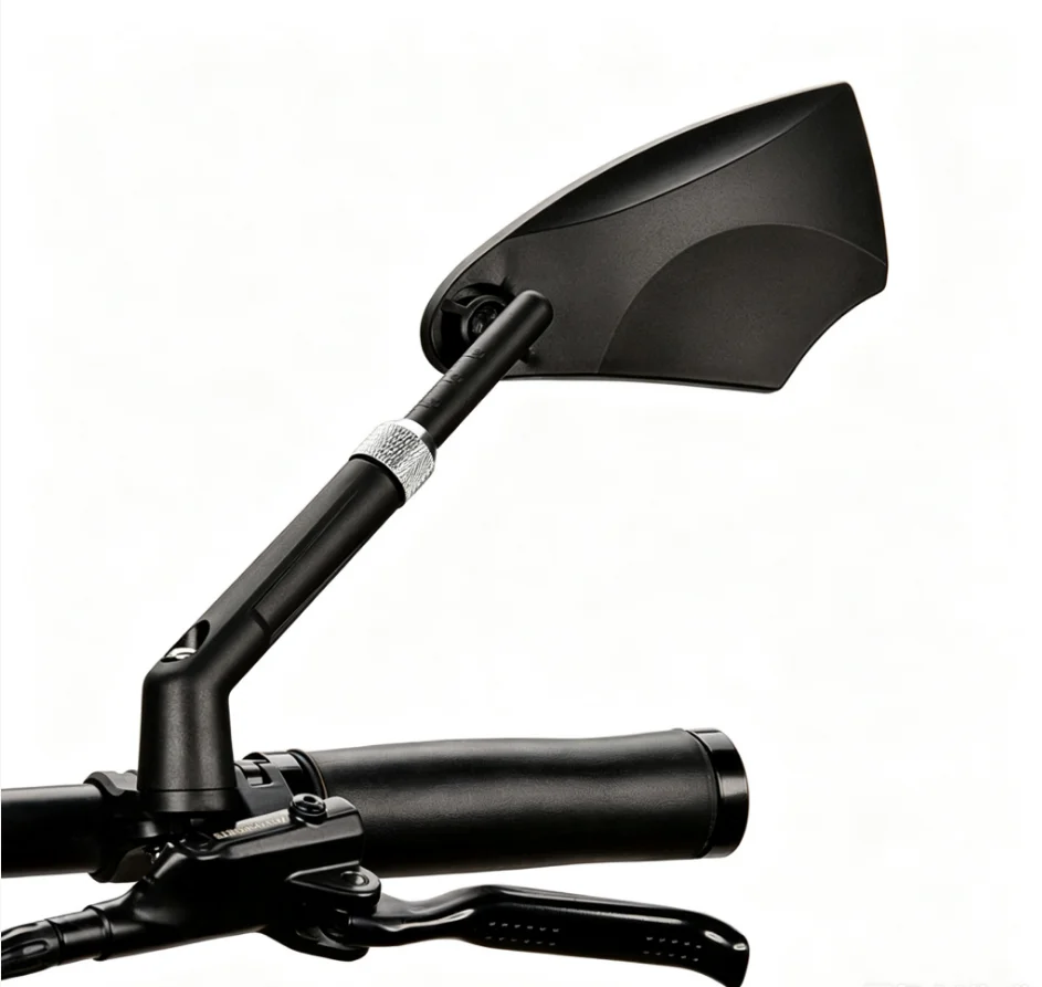 HTMCK Anti-Glare Bicycle Rearview Mirror Handlebar Scooter Accessory Wide Range Back Sight View Reflect for Cycling Safety