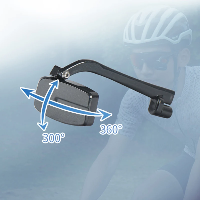 Bike Bicycle Cycling Riding Glasses Rear View Mirror 360 Rearview Adjustment Rear View Eyeglass Mount Helmet