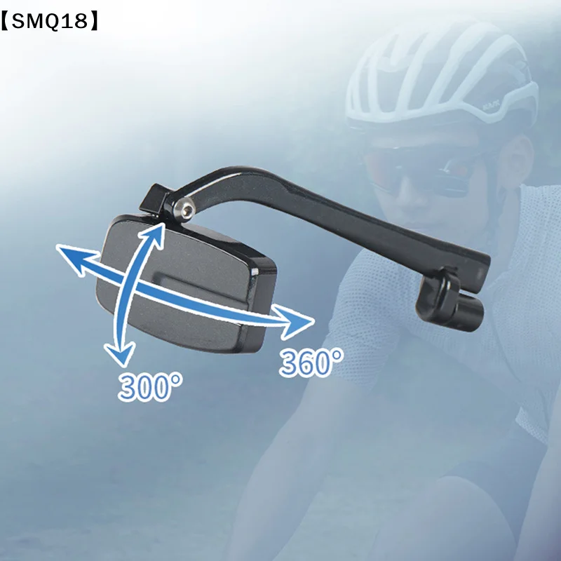 Bike Bicycle Cycling Riding Glasses Rear View Mirror 360 Rearview Adjustment Rear View Eyeglass Mount Helmet【SMQ】