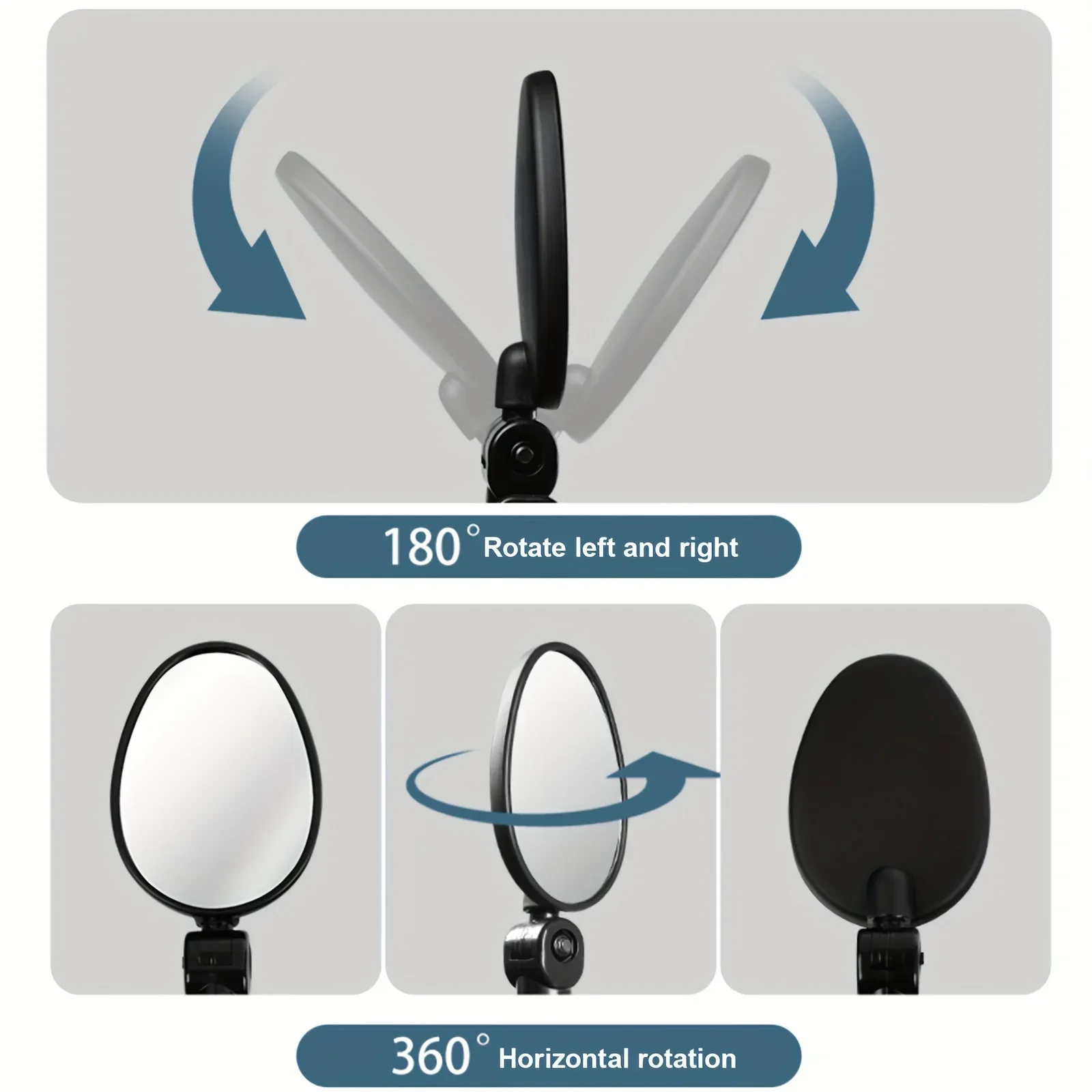 1/3/5PCS Bicycle Rearview Mirror 360 Degree Adjustable Rotatable Universal Cycling Handlebar Rear View Mirrors for MTB Road Bike