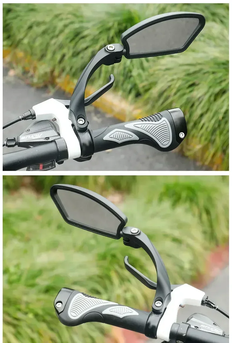 Bicycle Rearview Mirror Wide Range Adjustable Angle Reflector Scooter Bicycle Rearview Mirror Bicycle Handlebar Mirror