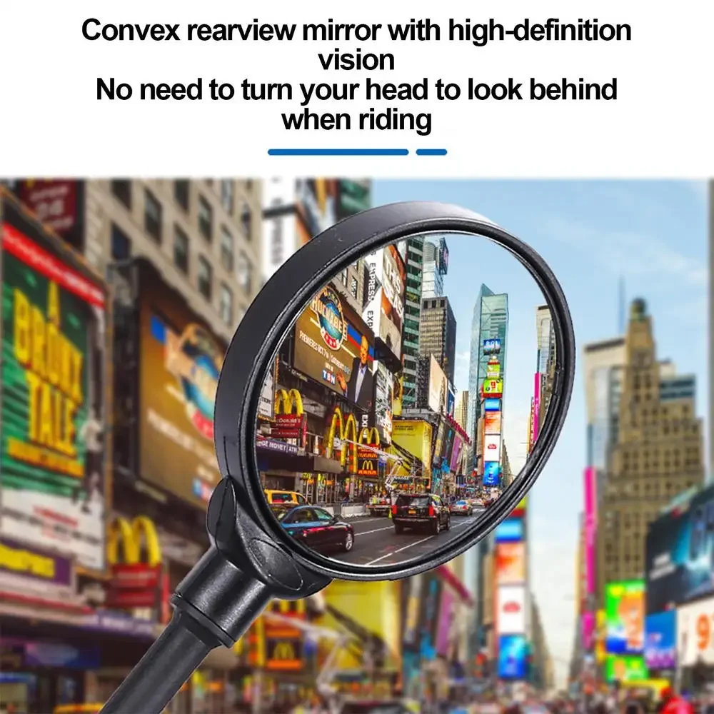 1/2PCS Bicycle Rearview Mirror 360 Rotatable Mountain Road Bike Handlebar Mirrors Adjustable Rear View Mirror Cycling Mirrors