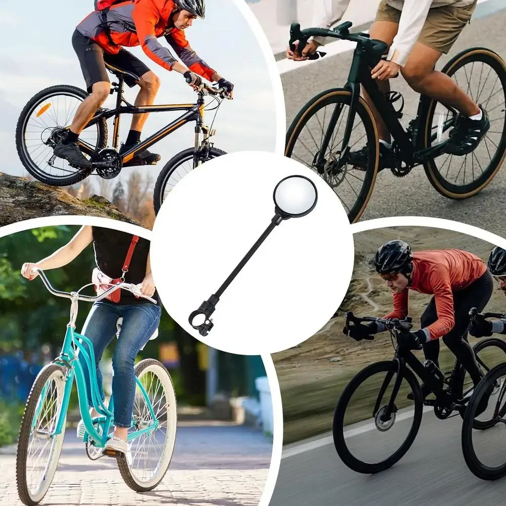 1/2PCS Bicycle Rearview Mirror 360 Rotatable Mountain Road Bike Handlebar Mirrors Adjustable Rear View Mirror Cycling Mirrors