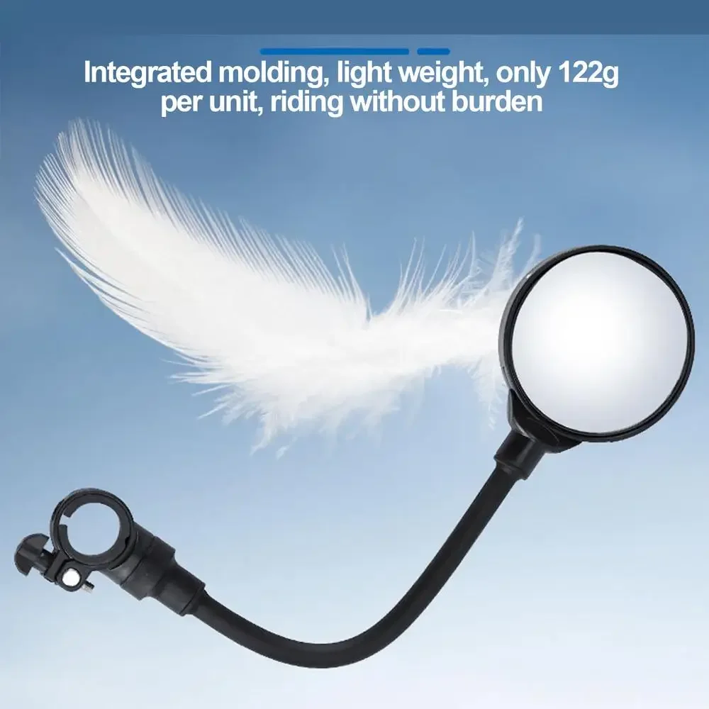 1/2PCS Bicycle Rearview Mirror 360 Rotatable Mountain Road Bike Handlebar Mirrors Adjustable Rear View Mirror Cycling Mirrors