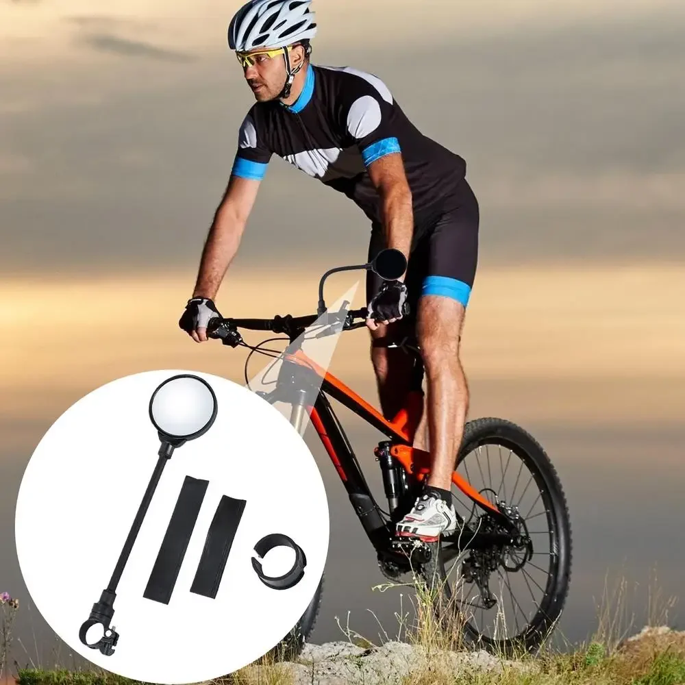 1/2PCS Bicycle Rearview Mirror 360 Rotatable Mountain Road Bike Handlebar Mirrors Adjustable Rear View Mirror Cycling Mirrors