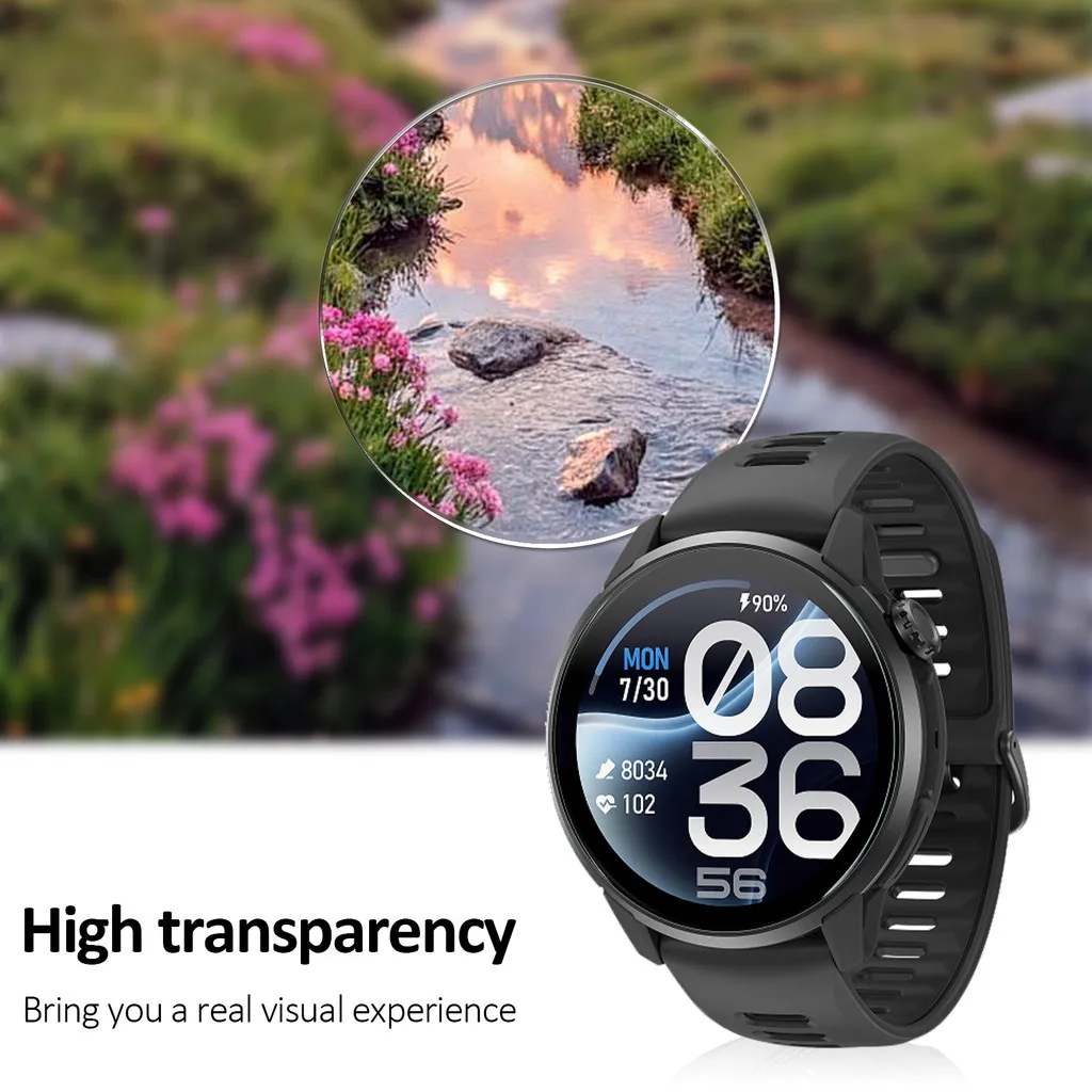 1-5CS 9H Tempered Glass SmartWatch Screen Protector for Coros Pace 4 Pro PACE4 4Pro Apex4 Pace3 2.5D Full Cover HD Clear Glass