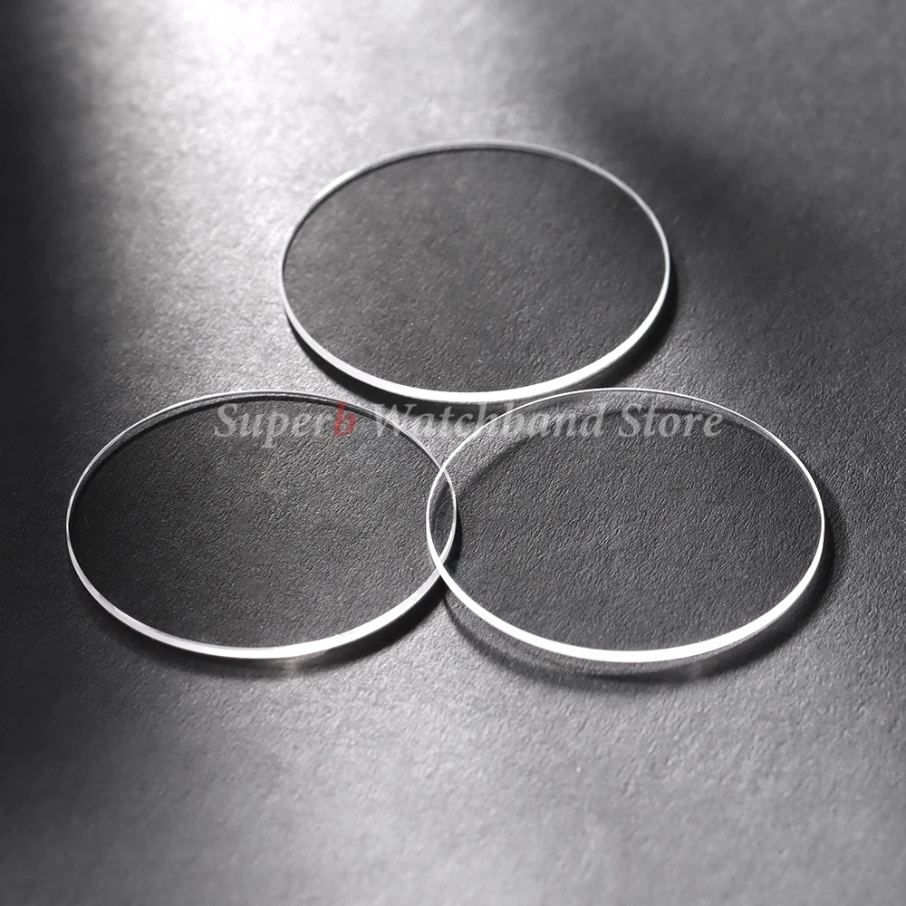 Flat Sapphire Watch Glass Thickness 1.0/1.2mm Diameter 28-32mm Round Transparent Crystal Mineral Glass Watch Parts