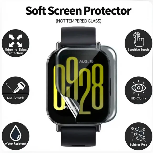 2Pcs Privacy Hydrogel Film For Xiaomi Redmi Watch 4 5 Active 5 Lite Screen Protector