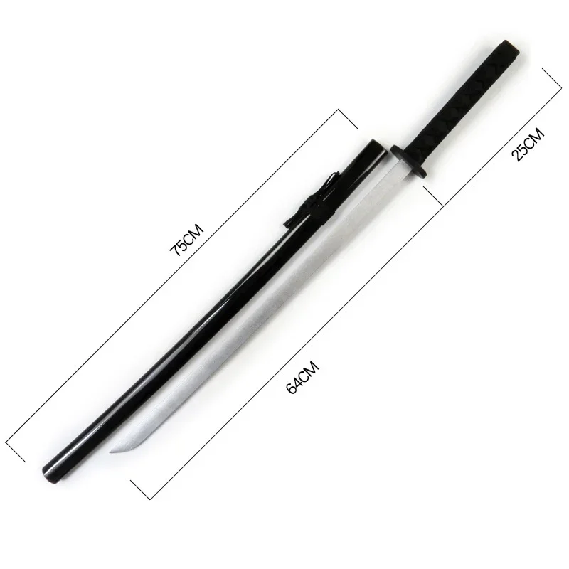 Large Samurai Katana Sword Anime Cosplay Prop Ninja Knife Iaido Original Wooden Real Size Japanese Katana Samurai Sabre Kid Toy